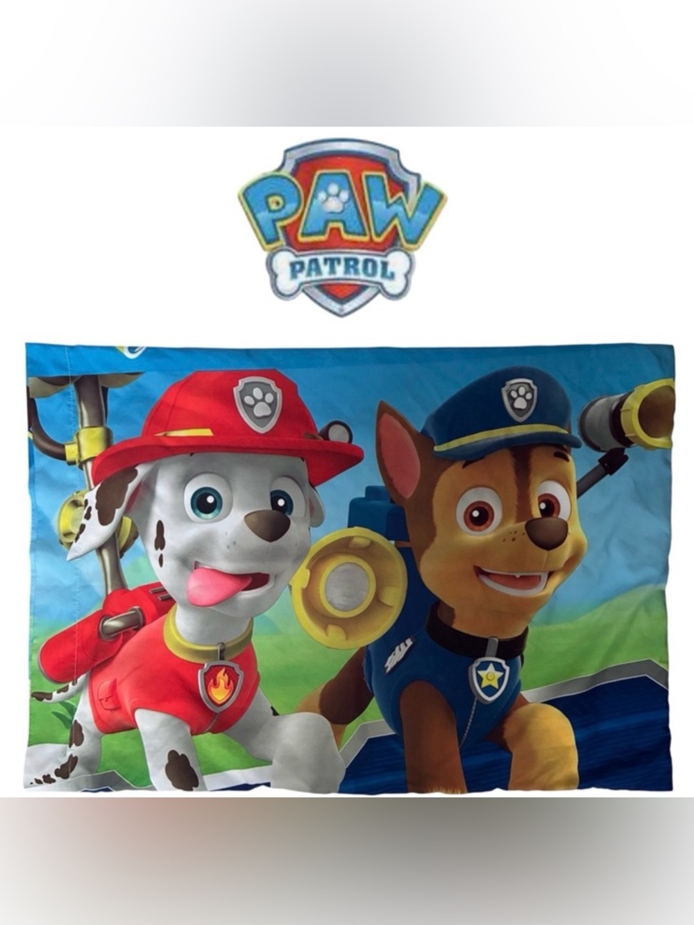 PAW PATROL PILLOW CASE STANDARD SIZE MARSHALL CHASE